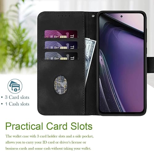 Miniatura 2 de Funda protectora para Moto G Stylus 5G 2023 con función atril, correa de muñeca, cierre magnético, a prueba de golpes, para Moto G Stylus 5G 2023