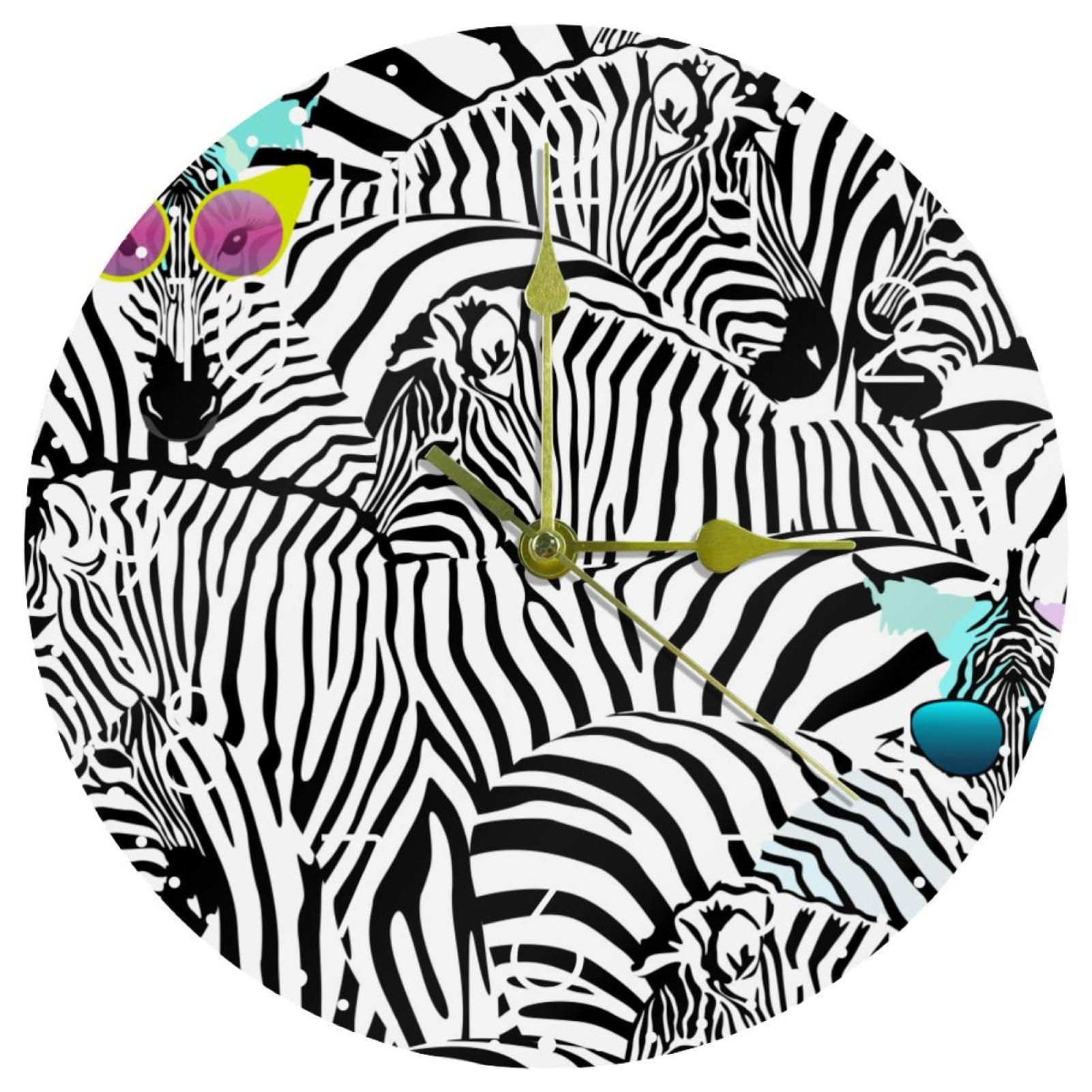 Horloge murale silencieuse en acrylique de 25cm pour salon et bureau