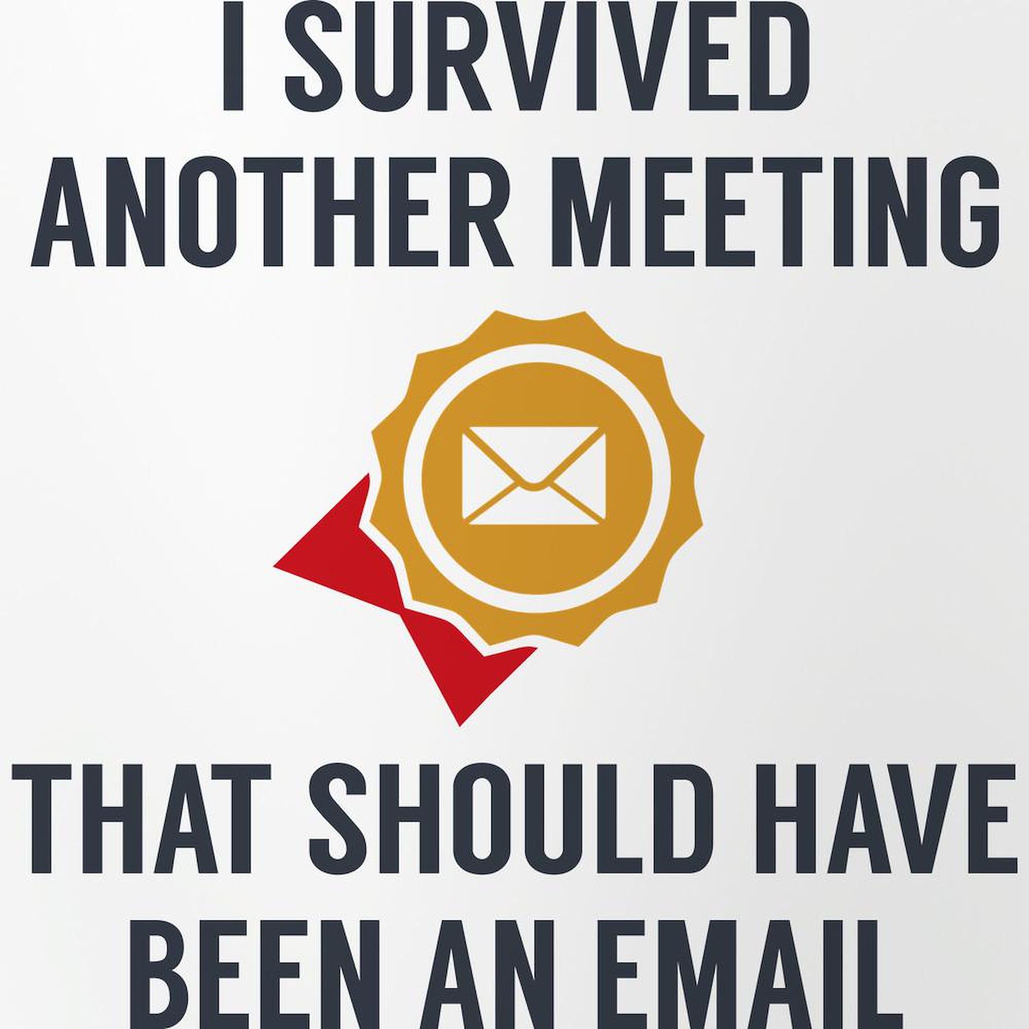 CafePress I Survived Another Meeting Pint Glass, 16 oz. Drinking Glass