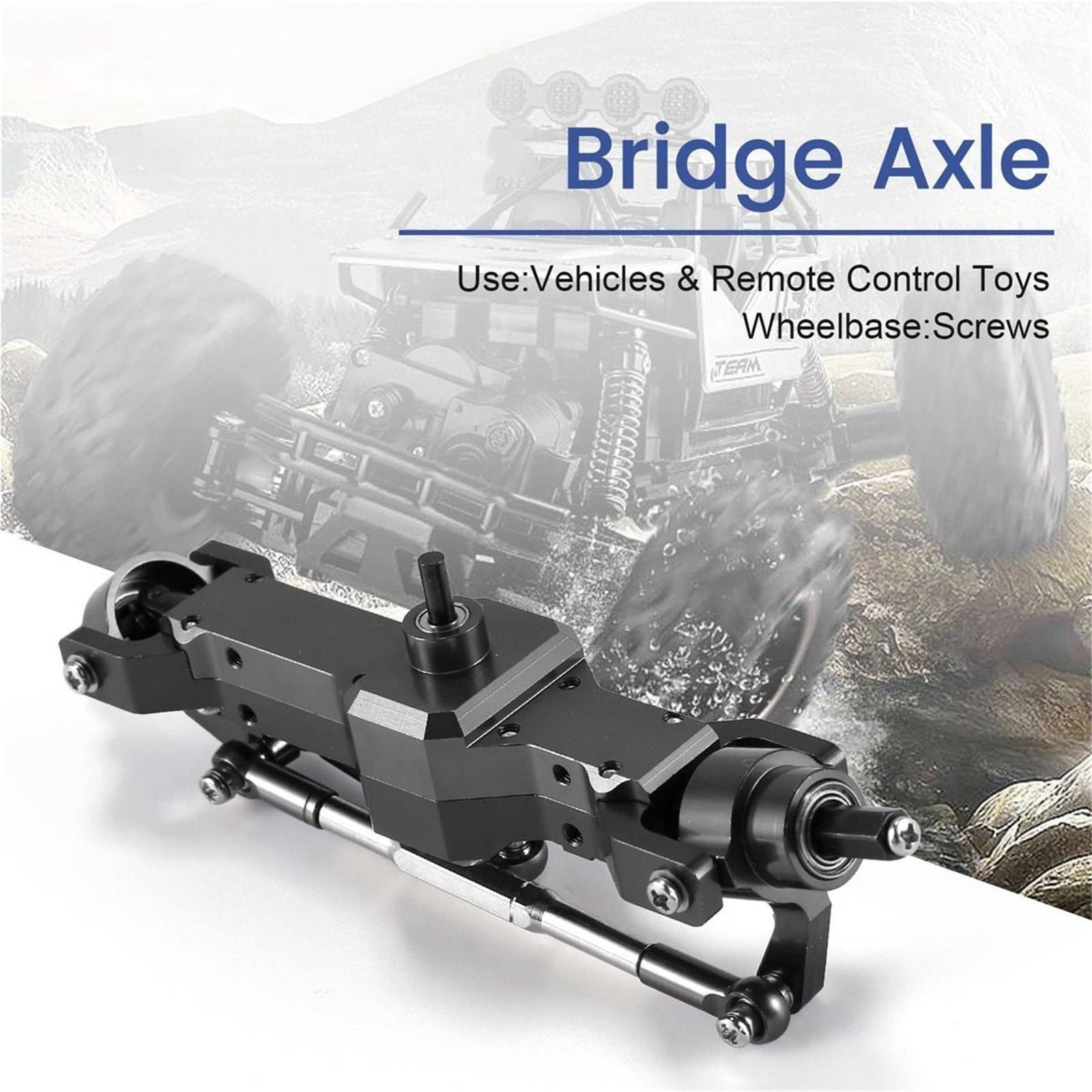 Misura for WPL 1/16 B16 B36 6WD Sostituire Aggiornamento Anteriore/Posteriore/Ponte ASSE Parte Set Camion RC Parti di Automobili
