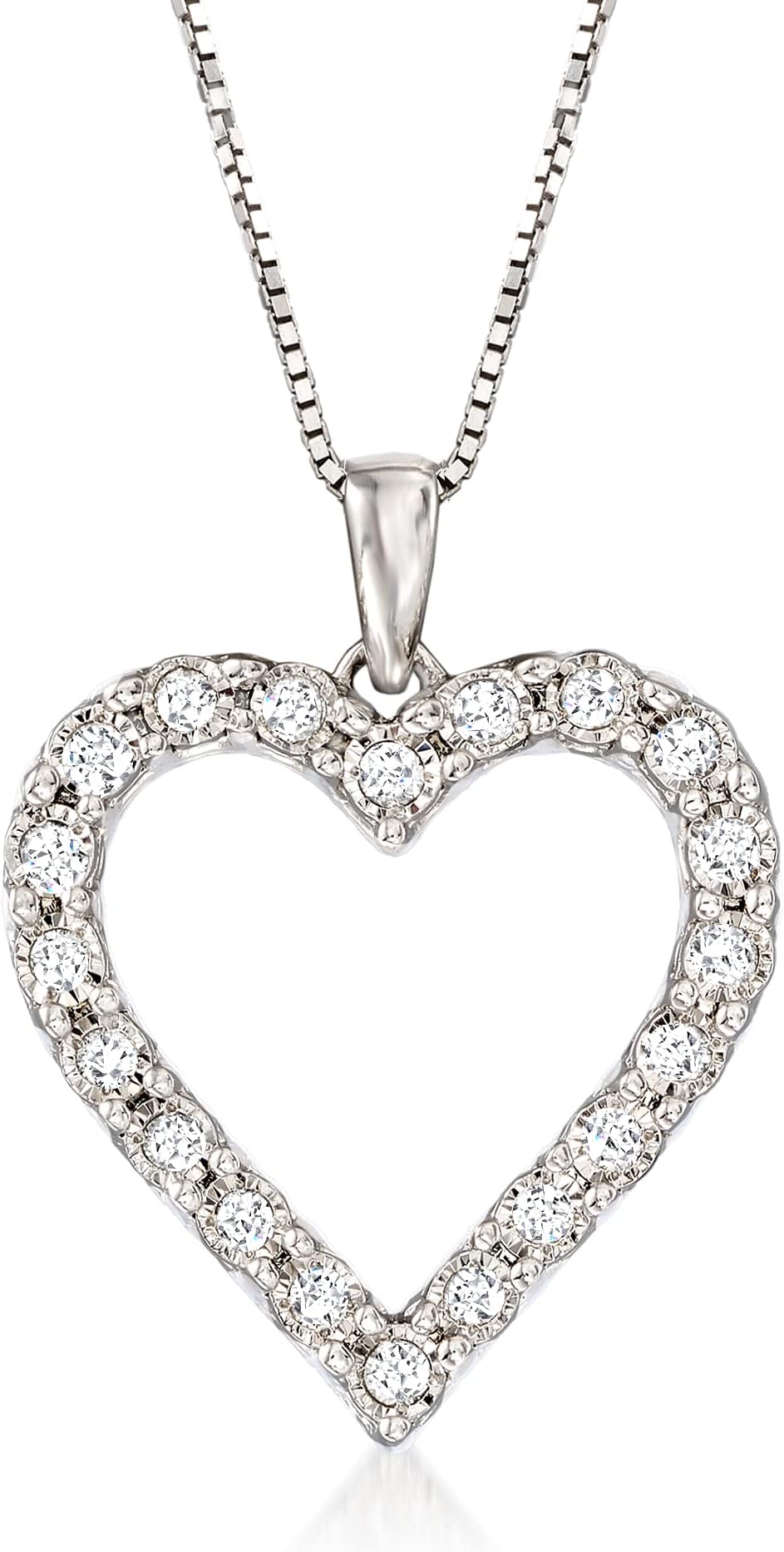 0.30 ct. t.w. Diamond Heart Pendant Necklace