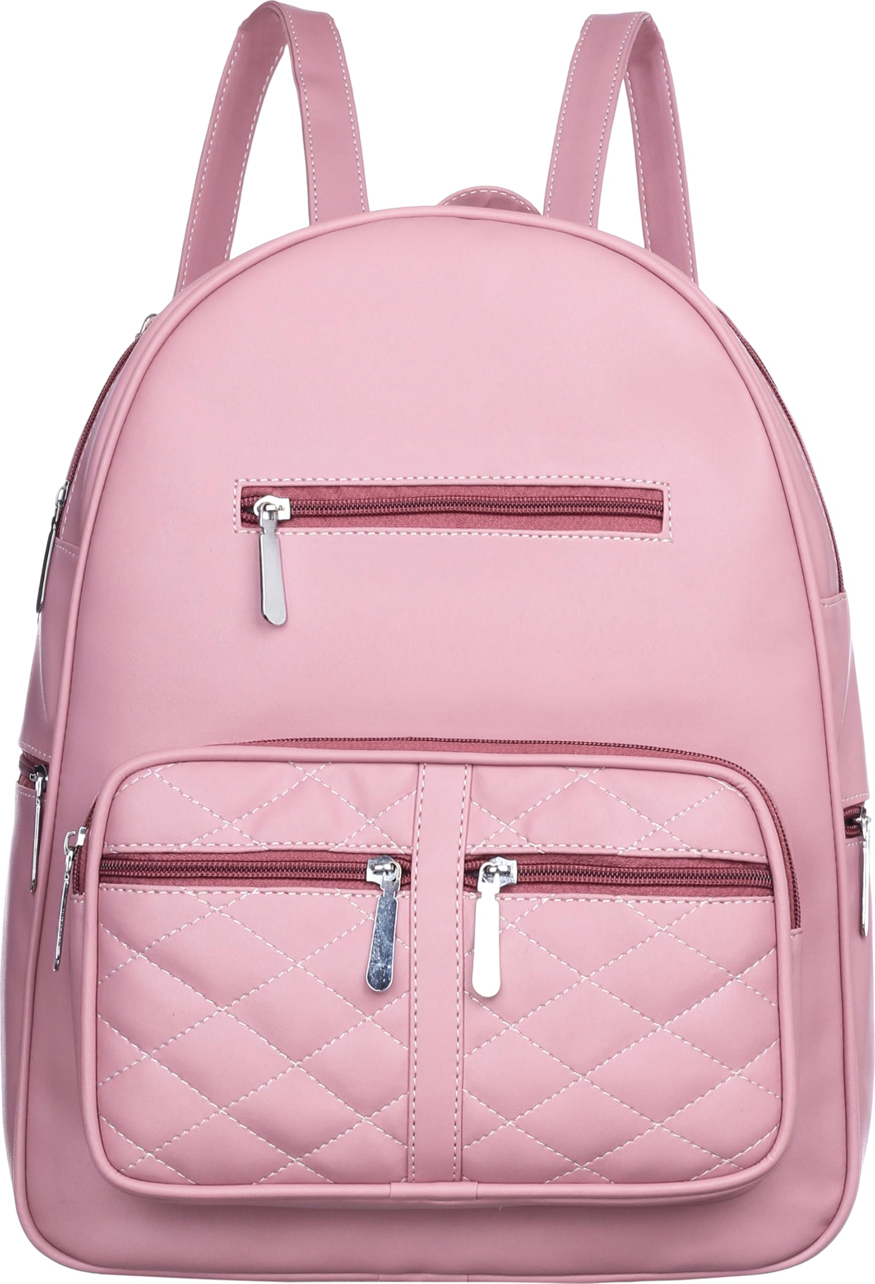 fd fashion Pink PU Leather Spacious Compartment water proof College, casual, Travel,Formal Daily use Backpack for Women & girls-A-03-picture-14