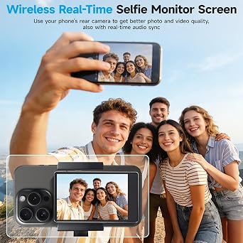 Vlog Selfie Monitor Screen, Screen Mirroring for iPhone