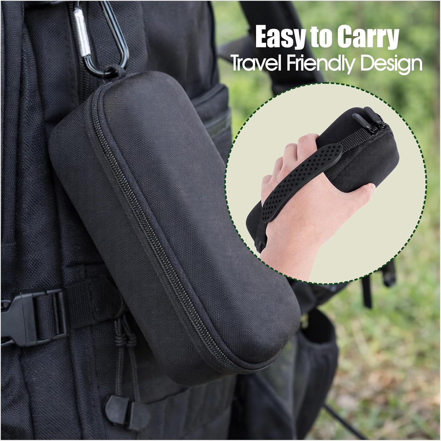 Hard Carry Travel Case Compatible with Thermacell MR450, Portable Organizer for Mosquito Repeller & Accessories, 9 × 4 × 3 inches, 1 Pc