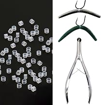 FishTrip 200/210pcs Silicone Wacky Worm O-Rings with Tool for Fishing Rigs | Silicone Bait Saver O-Rings, Protects Baits Wacky Rig for Senko Soft Plastics Worms Stickbaits for Bass Fishing Neko Rig