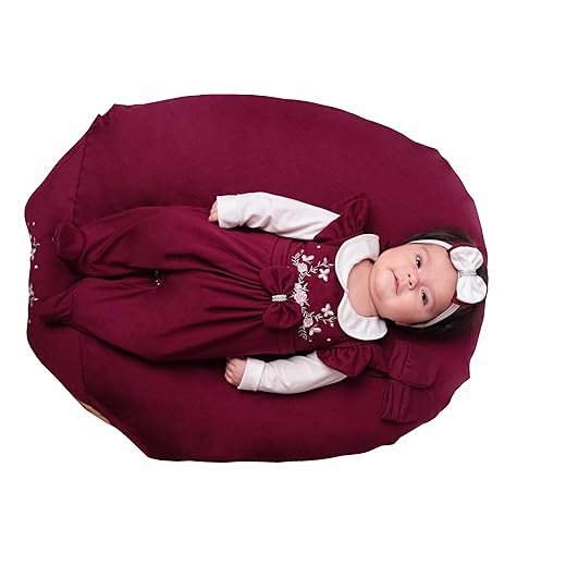 Saída Maternidade Menina Aurora 04 peças Roupas de Bebê Marsala