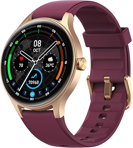 Reloj inteligente para mujer, reloj inteligente AMOLED con pantalla táctil de 1.57 pulgadas para iPhone y Android, reloj inteligente con monitor de