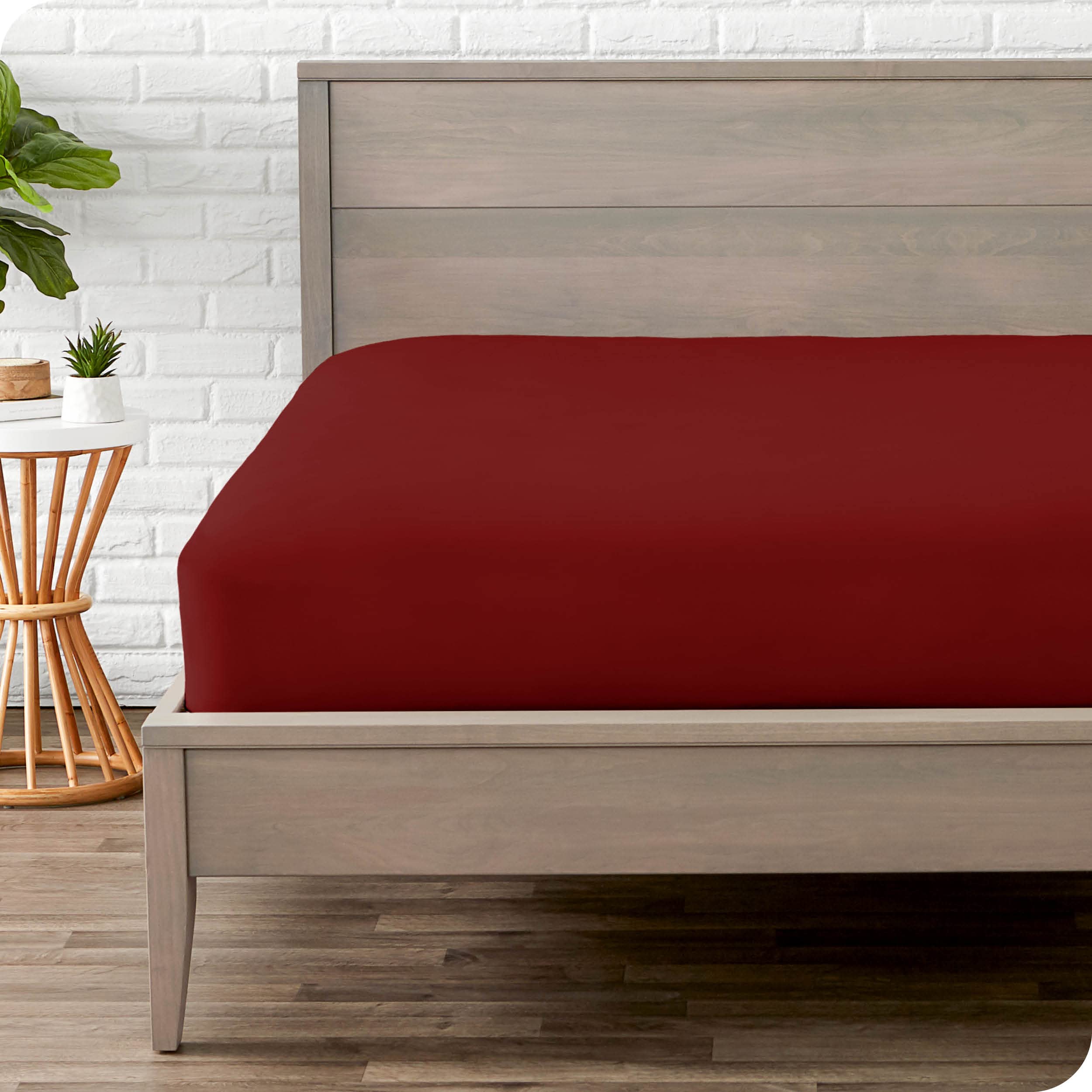 Bare Home Fitted Bottom Sheet, Premium 1800 Ultra-Soft Microfibre, Ultra-Soft Wrinkle Free, Deep Pocket, 35 CM Deep