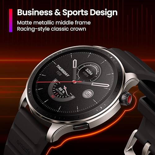 Miniatura 7 de Amazfit GTS 4 - Reloj inteligente para mujer GPS de doble banda blanco y GTR 4 reloj inteligente para hombre iPhone Android GPS de doble banda Alexa