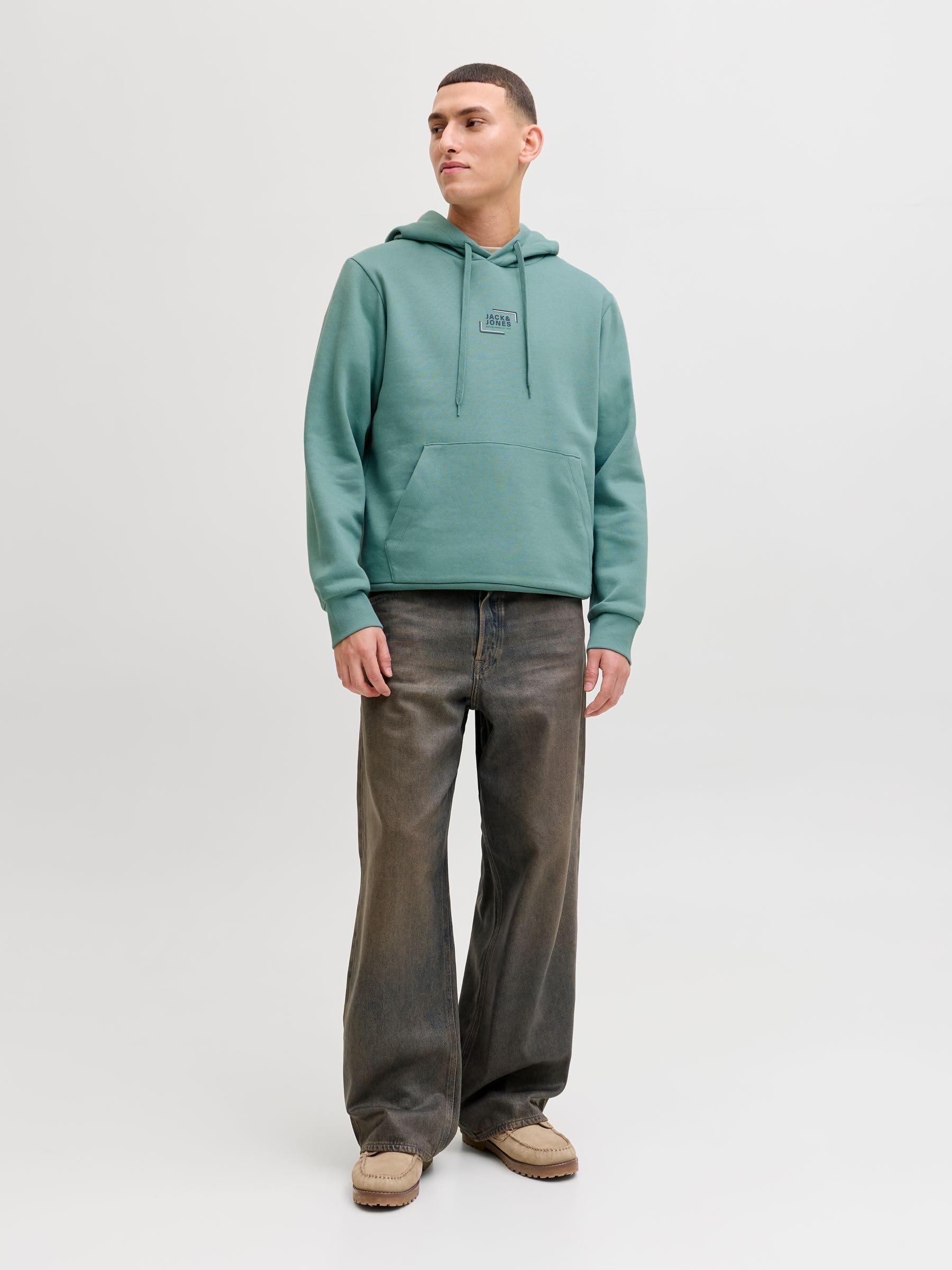 JACK & JONES Jjcorp Graphic Sweat Hood Noos Jjcorp Graphic Sweat à Capuche Noos Homme (Lot de 1)