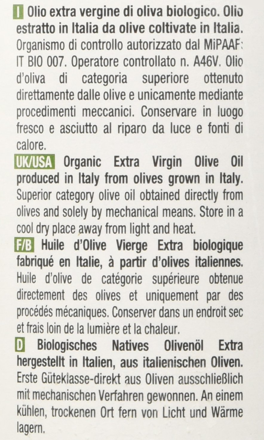 Probios Olio Extravergine di Oliva italiano Bio - 1l