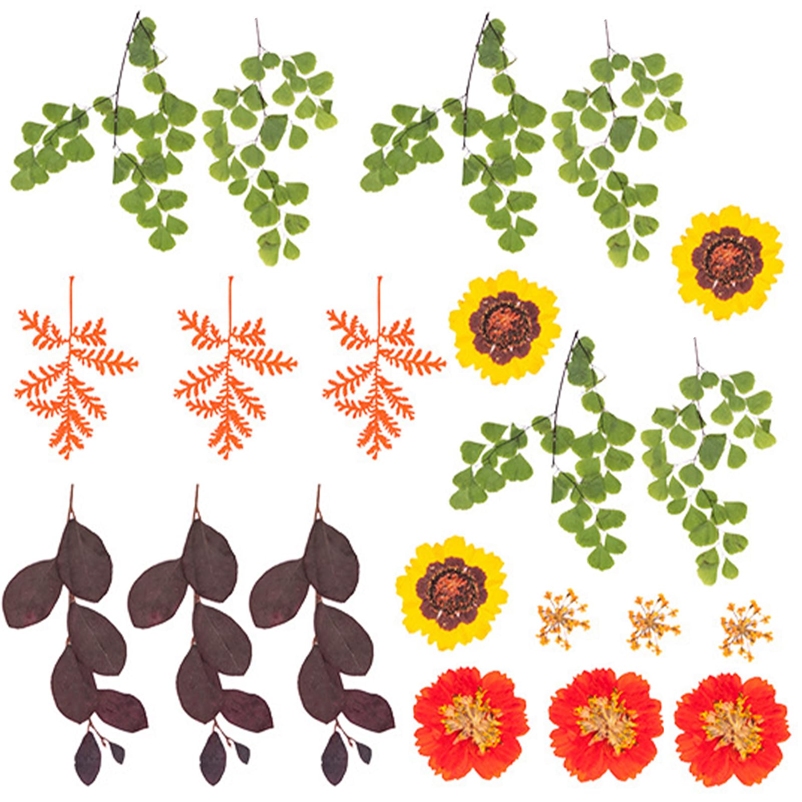 Tsophreniq Natural Dried Flower for Epoxy Resin Molds Dry Flowers and Leaves Set for Art Craft Jewelry Making Scrapbooking Natural Dried Flower for Epoxy Resin Molds