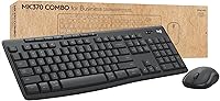 Logitech MK370 Business Wireless Keyboard & Mouse Combo: Secure Logi Bolt, Spill-Resistant, SilentTouch, Multi-OS Compatible - Graphite