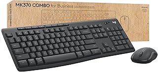 Logitech MK370 Combo for Business, Wireless Full-Size Keyboard and Wireless Mouse, Secure Logi Bolt USB Receiver, Bluetooth, Globally Certified Windows/Mac/Chrome, Linux - Graphite