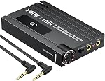 Amplificateur d'écoute 16-600 , avec Knob Boost Basse, Portable HiFi Amplificateur d'écoute, 3.5mm AUX in/Out, Type-C rechargeable, L/H Gain Switch, Contrôle de volume, pour les téléphones iPad MP3 MP4 PS4 PS5