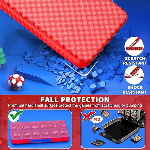 Miniatura 6 de CYKOARMOR Funda para tarjetas de juego para Nitendo SwitchSwitch 2 (2025) Estuche rígido para cartuchos con 24 ranuras de juego y 24 ranuras para