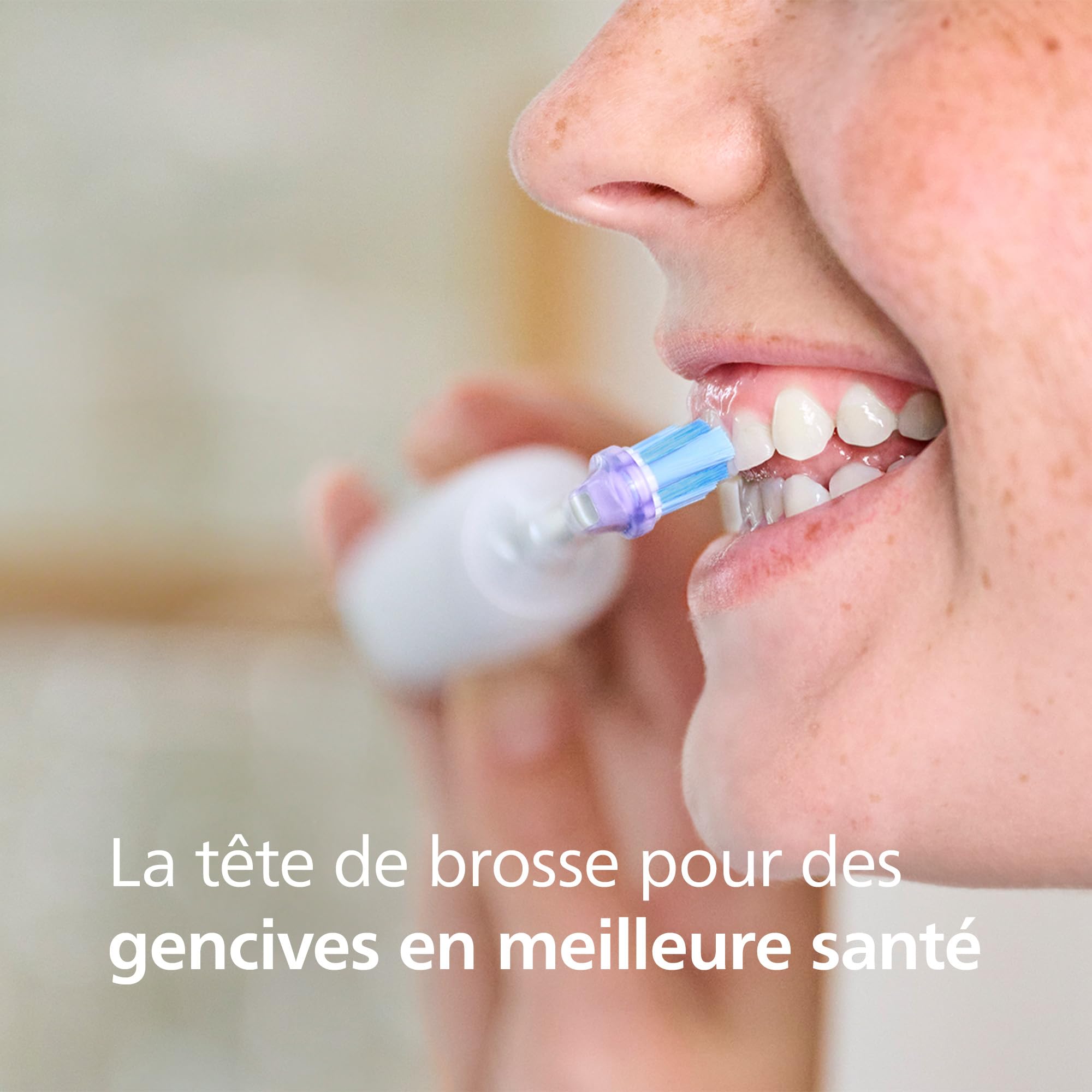 Philips Sonicare G3 Premium Gum Care - têtes de brosse à dents de rechange d'origine, blanc, lot de 4, HX9054/87