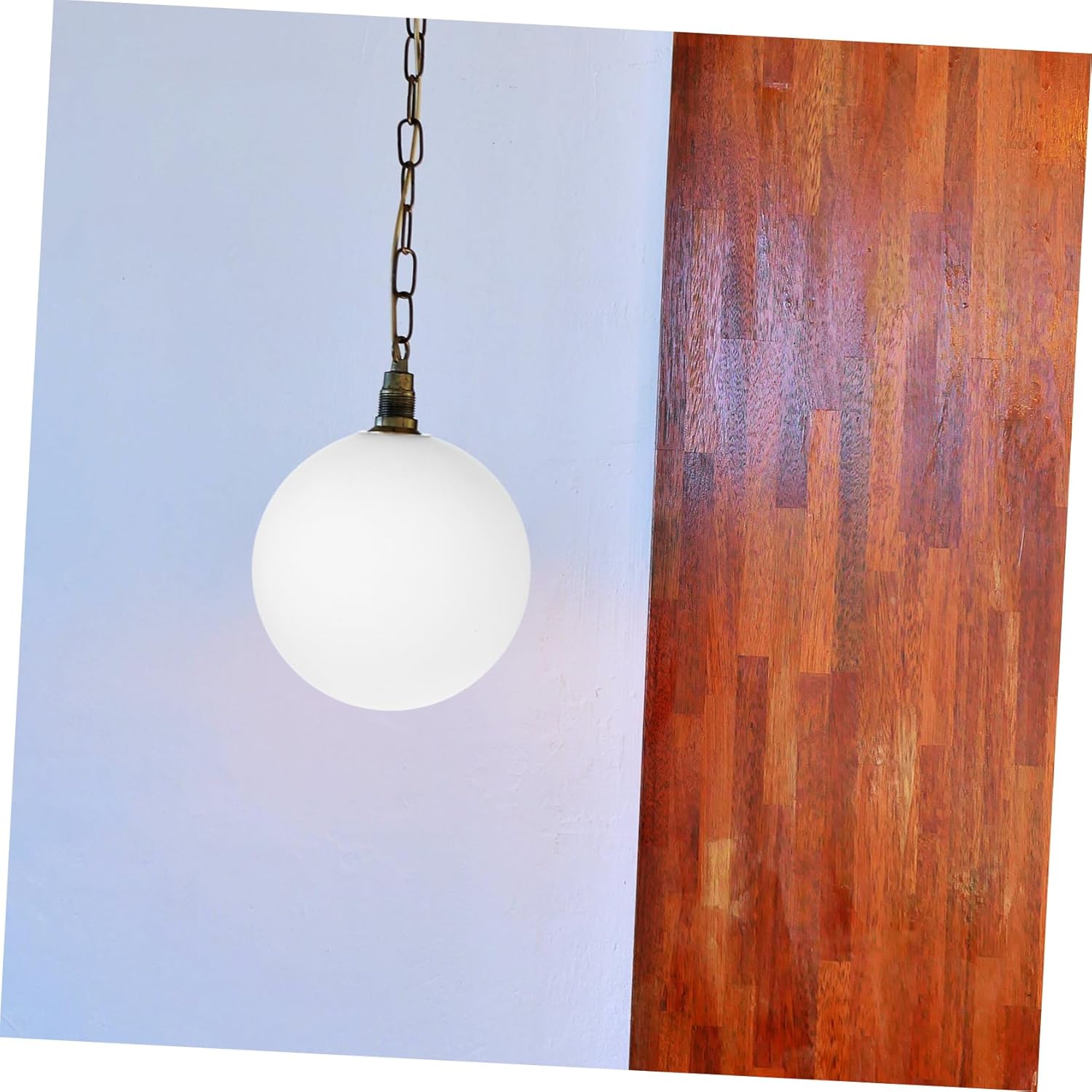 Luxshiny Threaded Glass Globe Light Cover Replacement Shade for Pendant Wall Sconce