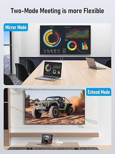 Miniatura 5 de Lemorele Kit de transmisor y receptor HDMI inalámbrico, extensor HDMI inalámbrico portátil, Plug & Play, 2.45G rango de 98 pies, conector HDMI