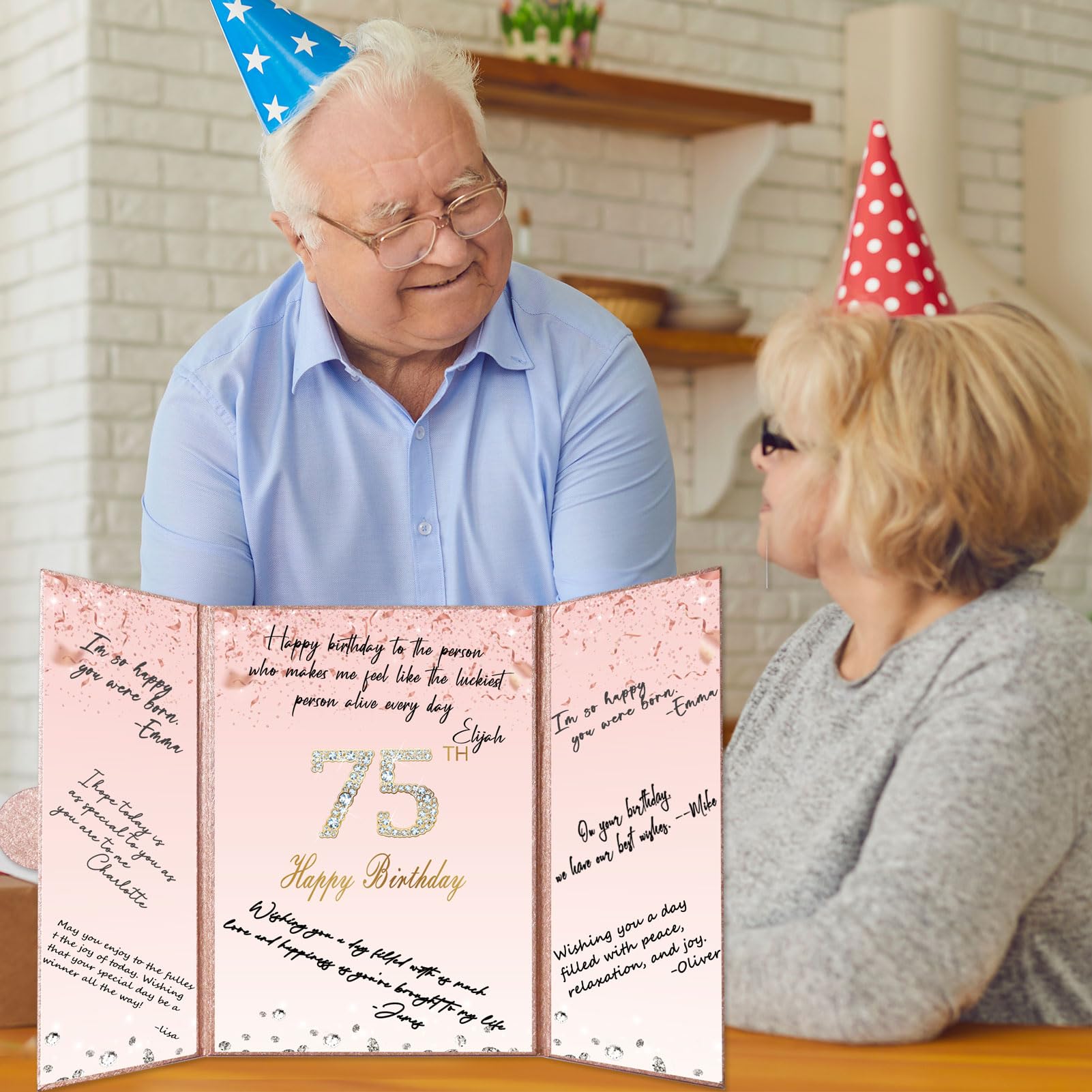 Snapklik.com : Rose Gold 75th Birthday Decorations, Creative 75th ...