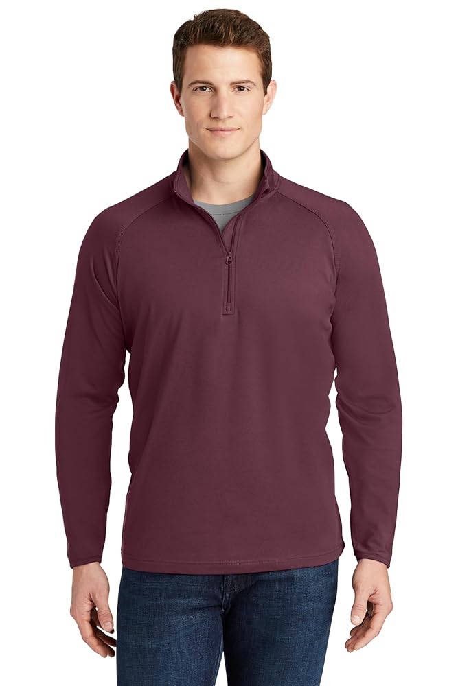 SPORT-TEK Unisex Sport-Wick Stretch Quarter Zip Pullover
