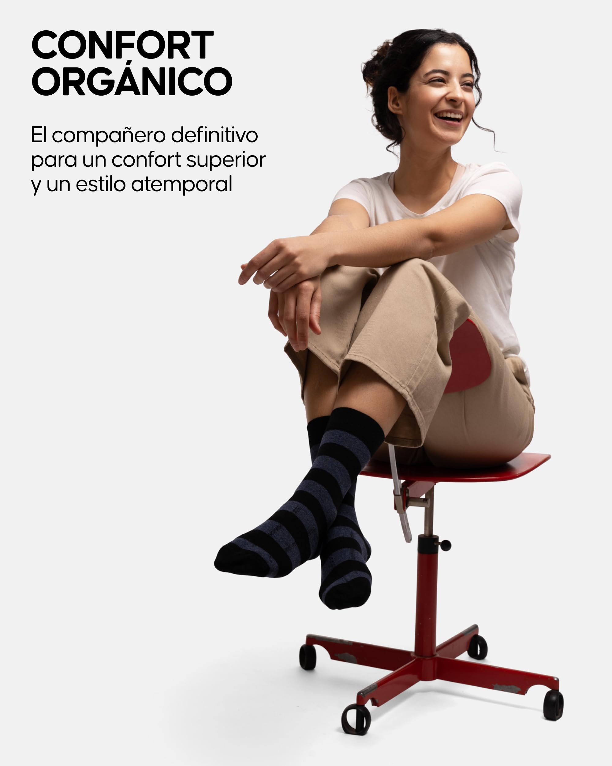 DANISH ENDURANCE Calcetines de Algodón Orgánico, Suaves, Transpirables, Hombre y Mujer, 6 Pack