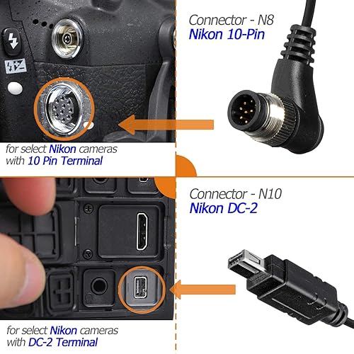 Miniatura 8 de AODELAN Control remoto de liberación de obturador inalámbrico para Nikon D750, D5300, D5600, D7200, D7500, Z6, Z7, Z9, D800, D850, Coolpix P1000