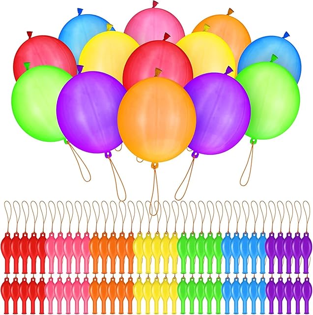 17Pcs Punch Balloons For Party Bags Fillers For Kids 18"-Assorted Colours Strong Punch Balloons For Kids-Party Balloons-Birthday Balloons Large Punch Balloons Party Supplies Party Bag Fillers For Kids