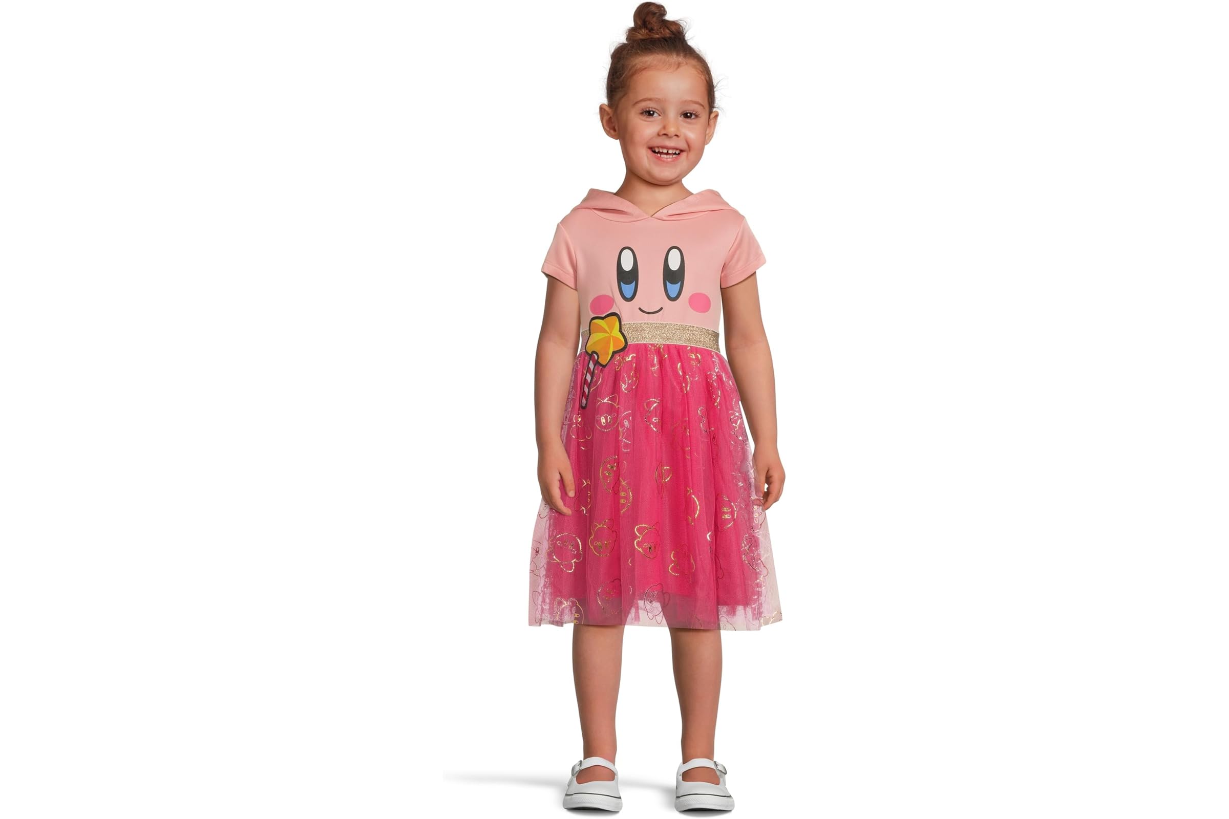 BIOWORLD Kids Kirby Hooded Cosplay Dress (Little Kid/Big Kid)