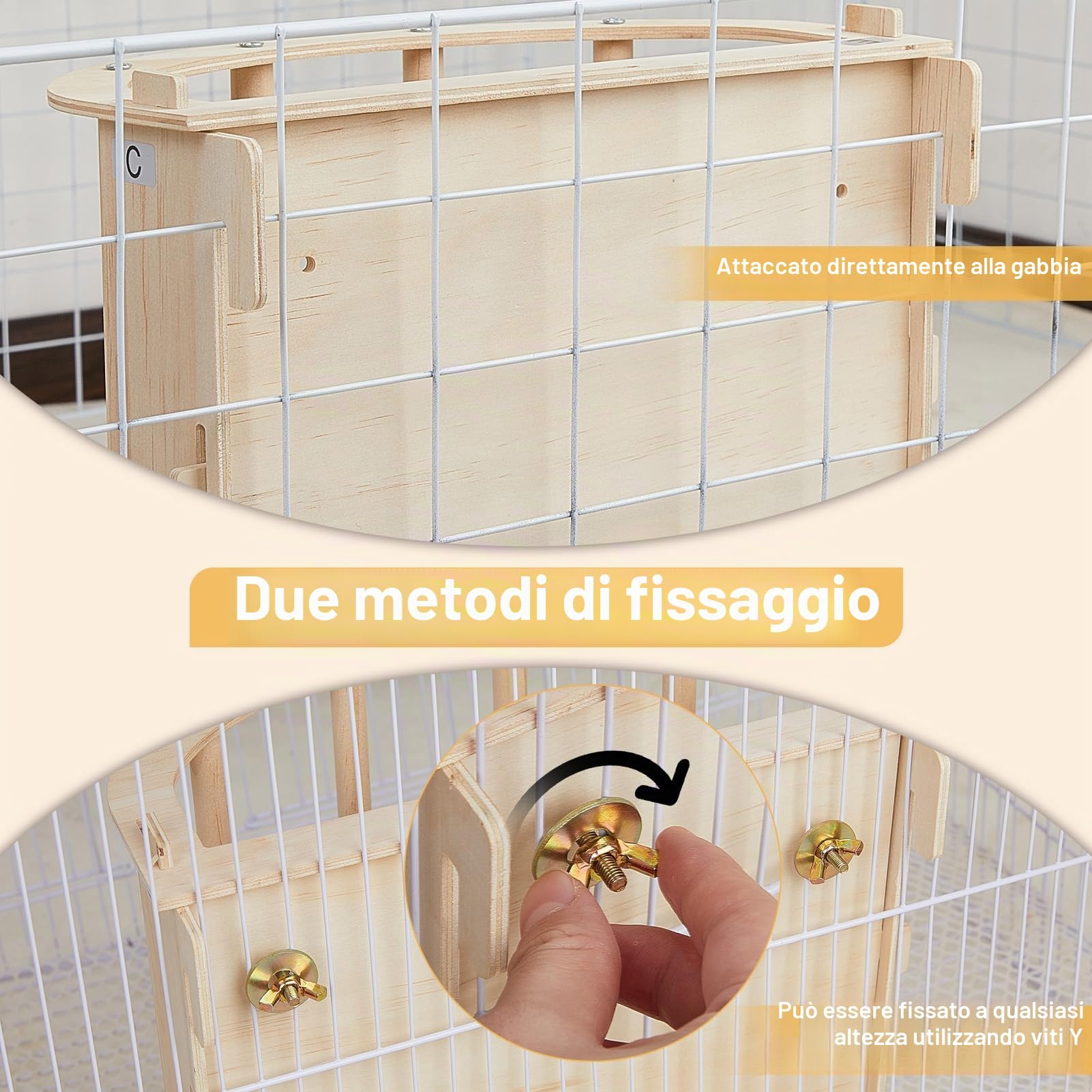 Hay Rack in Legno, Mangiatoia per Fieno Conigli per Coniglio Cavia Cincillà Piccoli Animali
