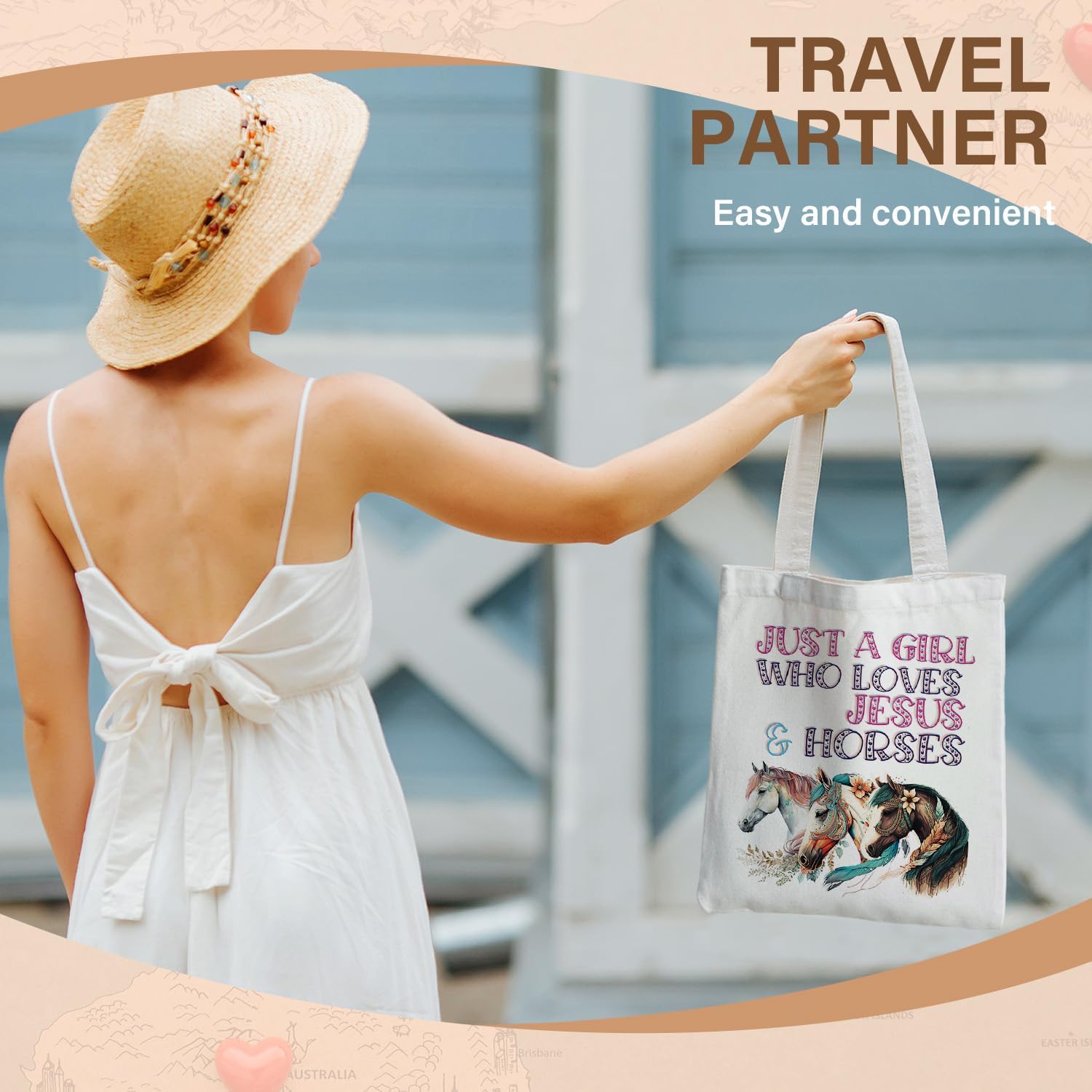 SNNDER Funny Animal Tote Bag, Trendy Animal Shoulder Bags, Canvas Bag for Shopping Work Travel Vacation - Image 2