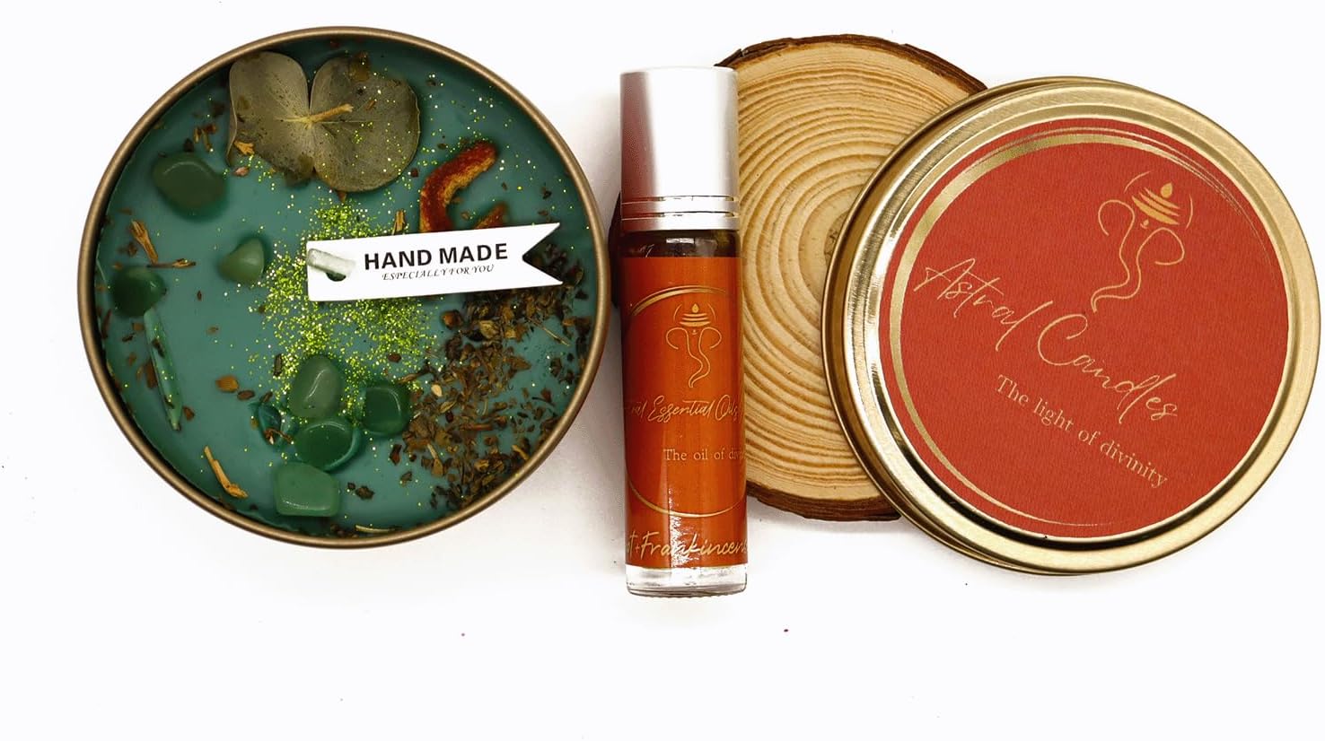 Tantra Candles, Crystal Candles, Chakra Candles, Healing Candles, Astrology Candles, Soy Wax Candles, Botanical Candles with Essential Oil(Mercury)