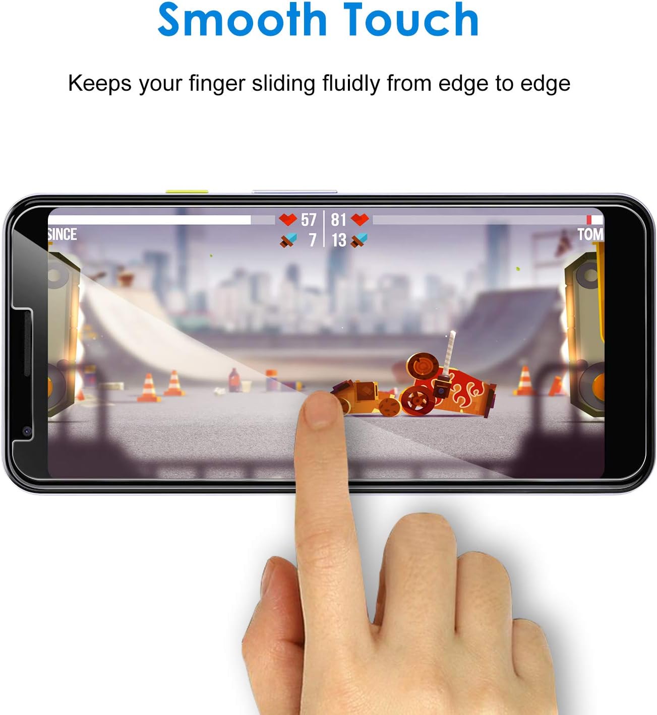 JETech Screen Protector for Google Pixel 3a, Tempered Glass Film, 2-Pack
