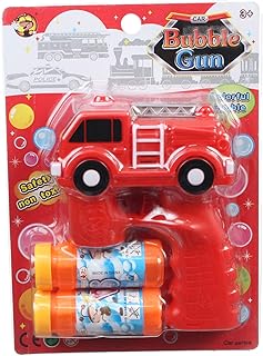 Zayat Fire Truck Shaped Bubble Gun for Kids - Red