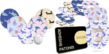 10 Pack Dexcom G7 Over Patches, Bump-Proof with Hard Cap & 20 Pack Omnipod 5 Overpatches Jellyfish