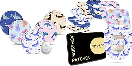 10 Pack Dexcom G7 Over Patches, Bump-Proof with Hard Cap & 20 Pack Omnipod 5 Overpatches (Jellyfish)