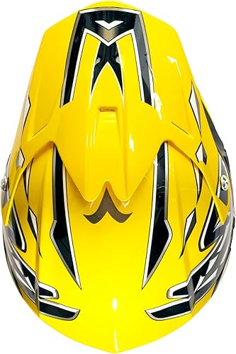 Miniatura 5 de Typhoon - Guantes de casco combinado para niños y jóvenes, gafas DOT Motocross ATV Dirt Bike MX