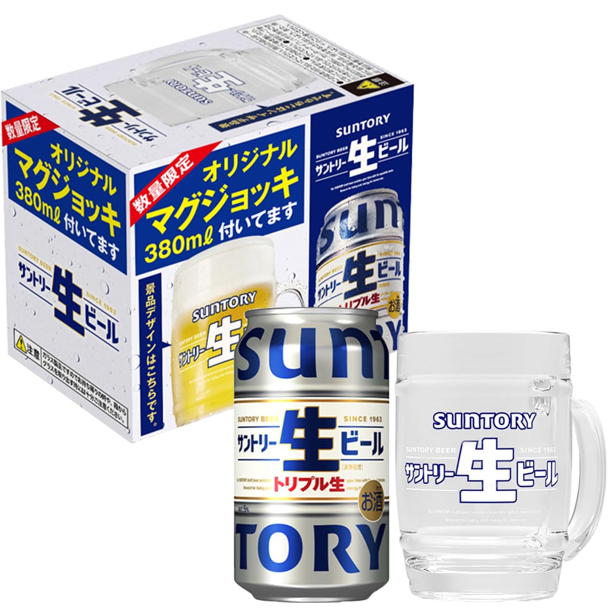 Amazon.co.jp: サントリー生ビール 350ml 24本 【380mlマグジョッキ 