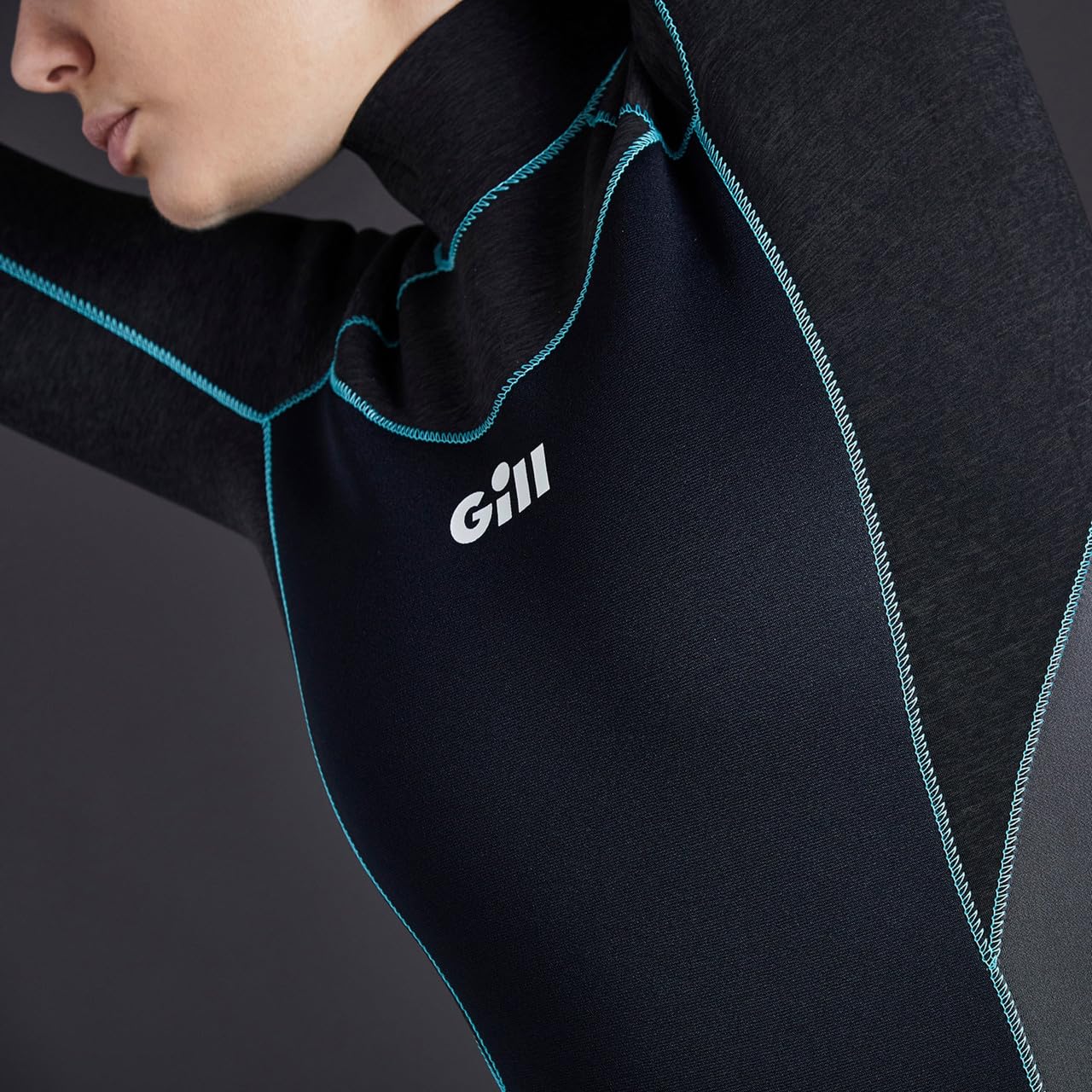 Gill Womens Zentherm 2.5mm GBS Neoprene Wetsuit Top - Negro - Capas térmicas térmicas y Capas de Dry rápido