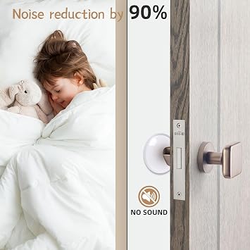 Door Stoppers for Wall, 6-Pack 1.57 Clear Silicone Bumpers