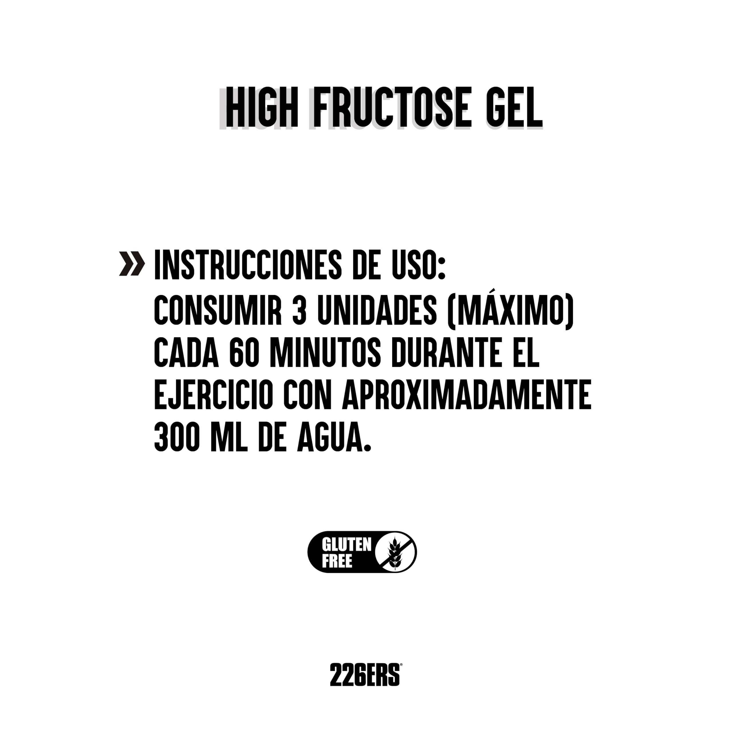 226ERS - High Fructose XS, Energiegel für Sportler, mit Maltodextrin und Fruktose, 55 mg Koffein, Vegan und Glutenfrei, Kohlenhydratversorgung, Cola-Geschmack, 32 Gels x 44 g