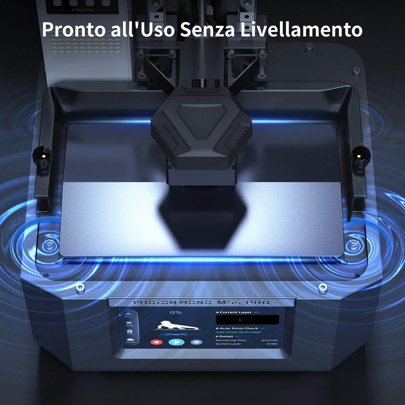 Anycubic Stampante 3D Resina Photon Mono M5s Pro 14K con Livellamento Automatico, Velocità 3 Volte Superiore, Mini Riscaldatore e Purificatoree e Altro Ancora, Per i Giocatori 3D Dalle Mille Esigenze