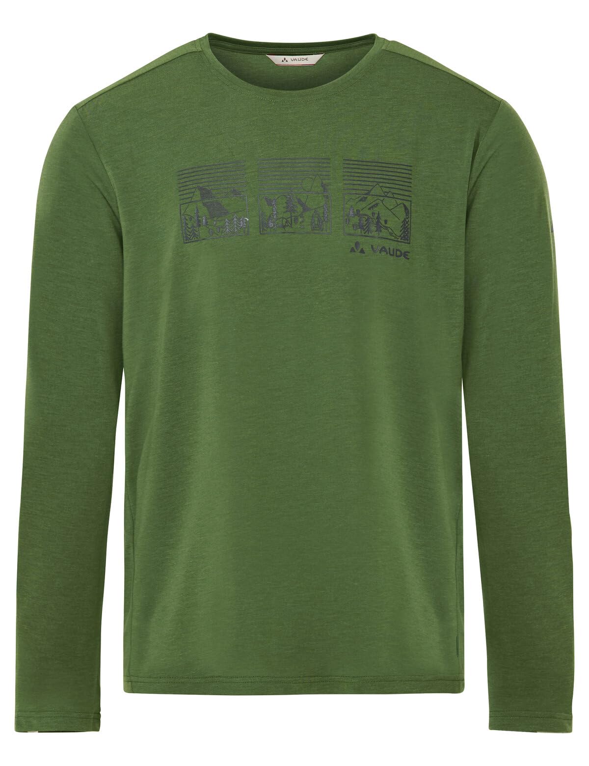 VAUDE Rosemoor III Langarmshirt Herren Baselayer, Thyme, Gr. S