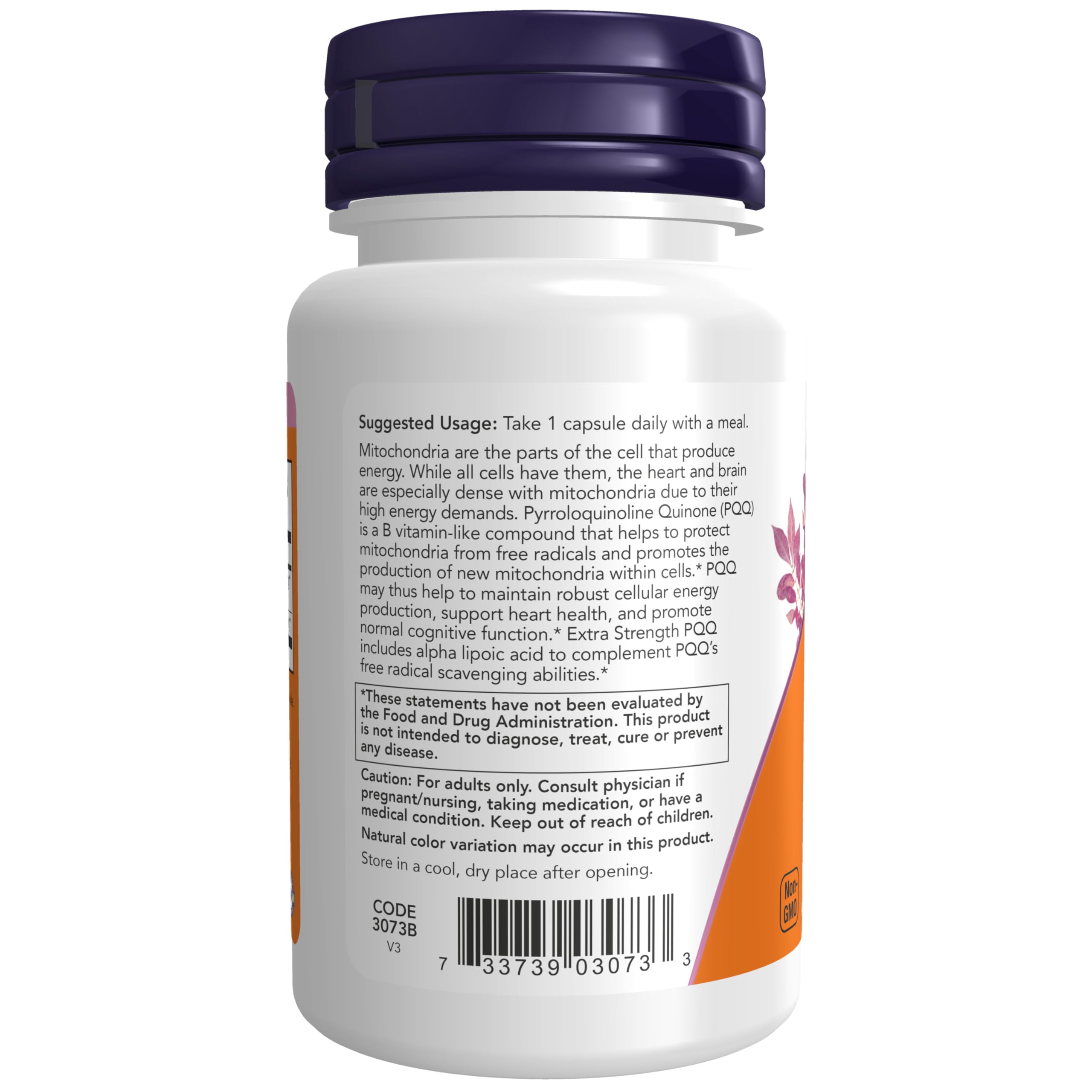 NOW Supplements, PQQ 40 mg with 200 mg Alpha Lipoic Acid, 50 Veg Caps — Amazon image 3