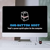 Vista 8 de Cable de interruptor de alimentación para computadora de escritorio, arranque remoto externo para PC, placa base, interruptor de encendido/apagado