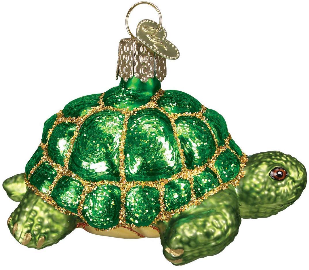 Old World Christmas Turtles Glass Blown Ornaments for Christmas Tree Tortoise
