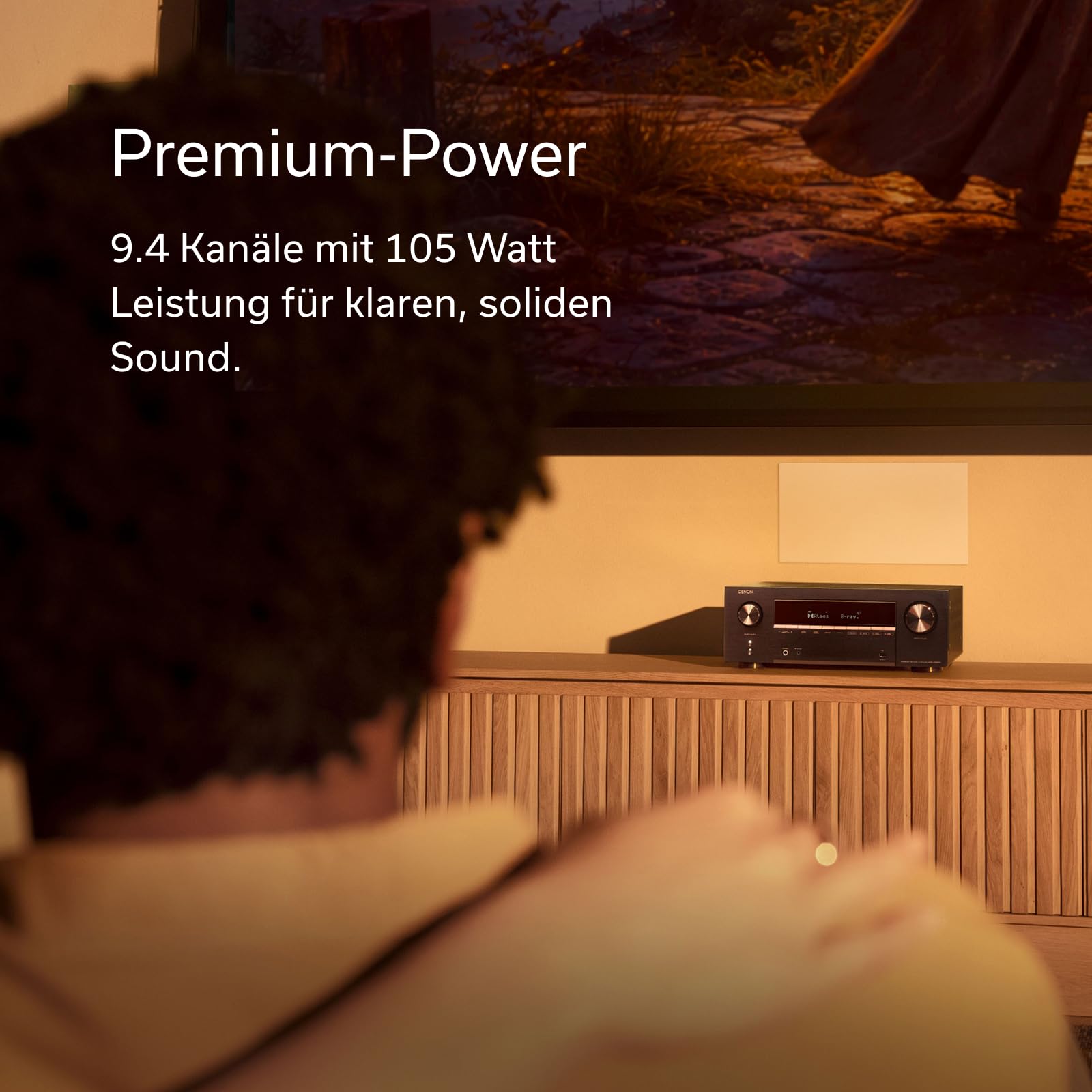 Denon AVC-X3900H 9.4-Kanal AV-Receiver, HiFi Verstärker mit Dolby Atmos, DTS:X, AURO-3D, IMAX Enhanced, 6X HDMI 2.1 (8K) Eingängen und 2 Ausgängen, Bluetooth, WLAN, AirPlay 2, HEOS Multiroom