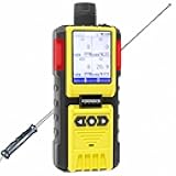 4 Gas Monitor by Forensics | Built-in Pump Multi Gas Meter | O2, CO, H2S, LEL | Color Display & Graphing | USA NIST Calibration | Computer Data Logging |