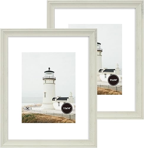 Miniatura 27 de iRahmen Juego de 4 portarretratos de 8 x 10 pulgadas, marco de fotos vintage rústico marrón con cristal real, marcos de 8 x 10 pulgadas para montaje