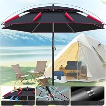 2.6 Fishing Parasol, Stainless Steel Pole, Beach Umbrella, Sunny Day or Rainy Days, Good for Fishing Sunshade, Rain Protection, Waterproof, Insulated, UV Protection, Beach Sunshade, Windproof